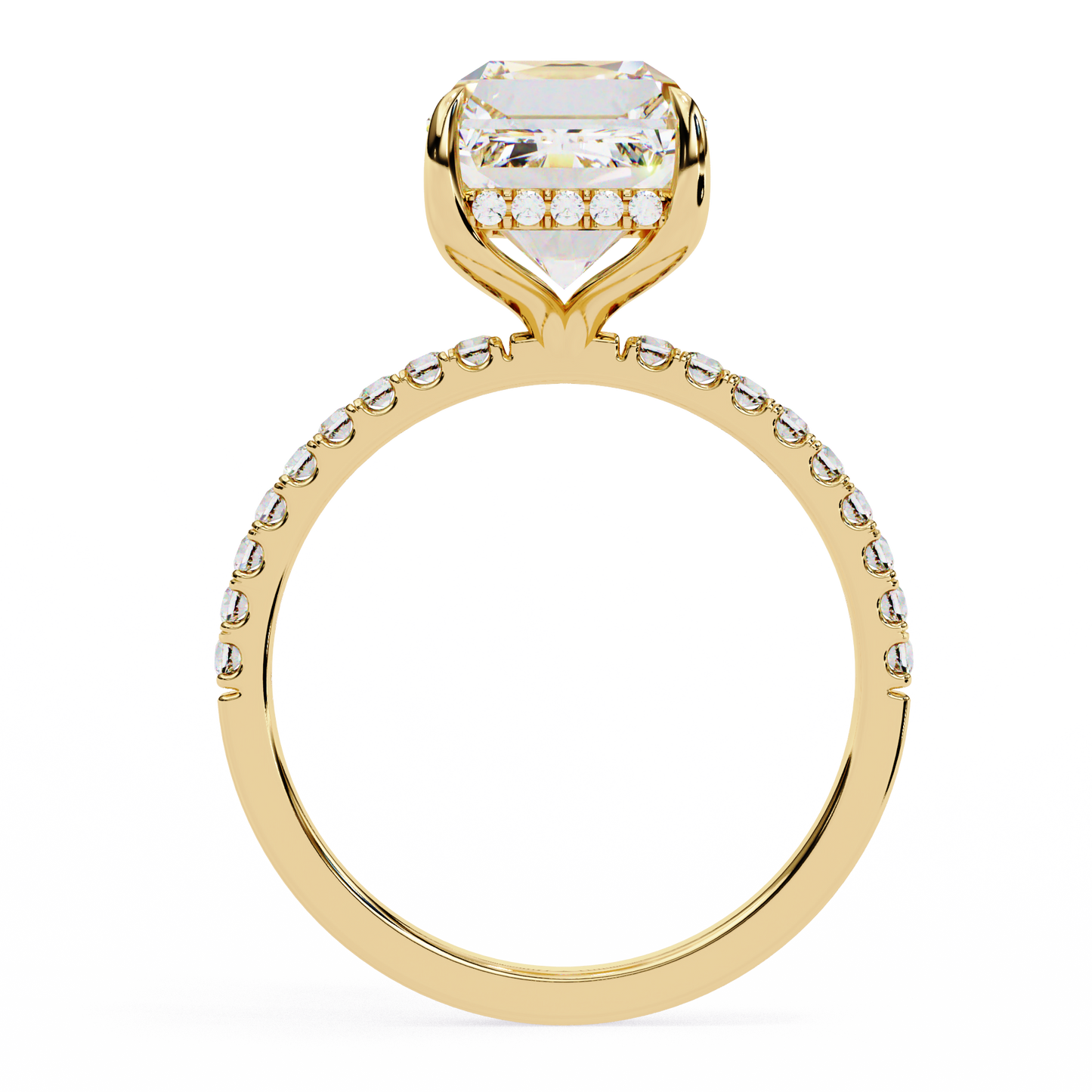 elegant round cut solitaire engagement ring in 14k gold – timeless symbol of love