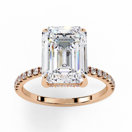 Elegant Round Cut Solitaire Engagement Ring in 14K Gold – Timeless Symbol of Love