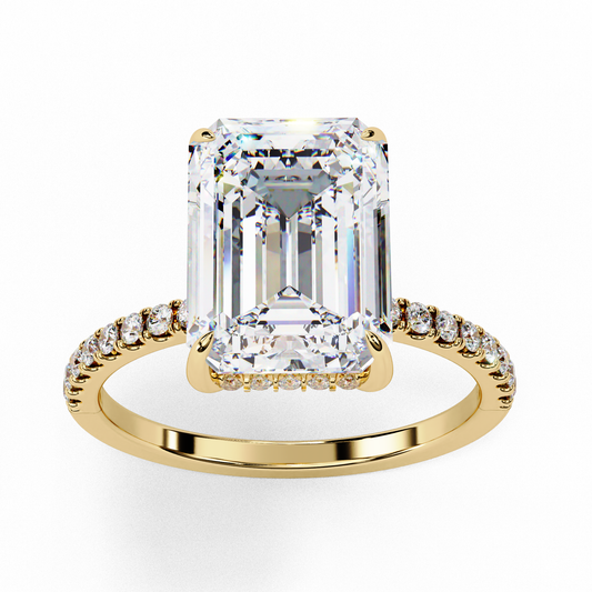 Elegant Round Cut Solitaire Engagement Ring in 14K Gold – Timeless Symbol of Love