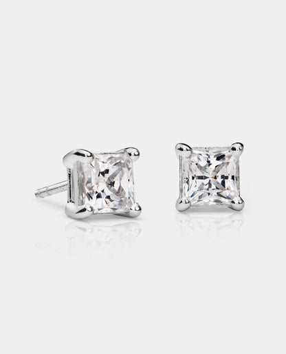 Princess Cut Diamond Stud Earrings