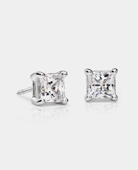 Princess Cut Diamond Stud Earrings