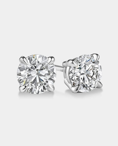 Princess Cut Diamond Stud Earrings