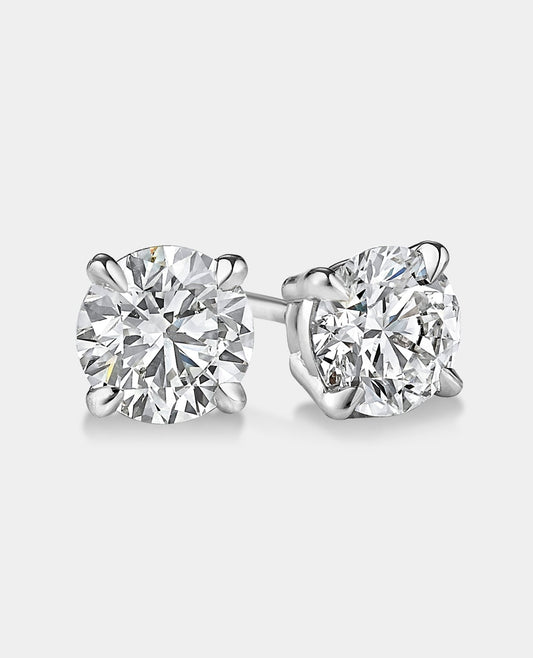 Princess Cut Diamond Stud Earrings